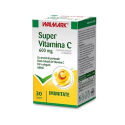 Super vitamina C, 600 mg, Imunitate, 30 tablete, Walmark