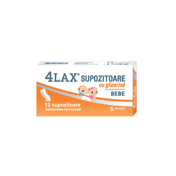 Supozitoare cu glicerina pentru bebelusi 4Lax, 12 bucati, Solacium..