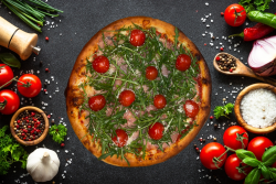 Pizza Prosciutto Crudo Con Rucola 30 cm image
