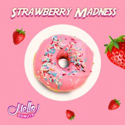 Strawberry Madness Donut image
