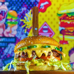 More than spicy burger image
