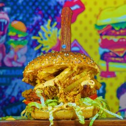 The crispy chipotle burger image