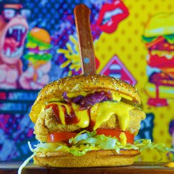 Fried cheese burger image