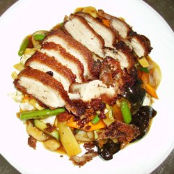 Raţă crocantă cu legume image