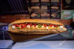 Avocado & Humus sandwich image