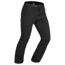 Pantalon călduros hidrofob Drumeție pe zăpadă SH500 x-warm stretch Negru Bărbați