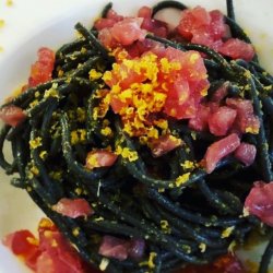 Spaghetti nero al limone image