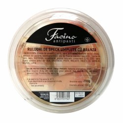 Rulouri de speck umplute cu branza, 200g