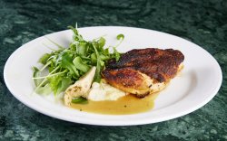 Oven Cooked Chicken Breast with Artichoke Puree image
