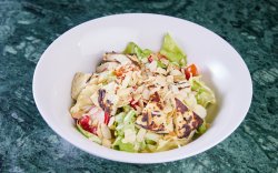 Green Salad with a Pomegranate dressing and Grilled Talagani image