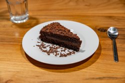 Triple chocolate cake image