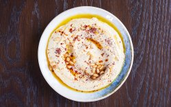 Spicy Hummus with extra virgin cretan olive oil image