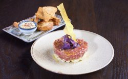 Aubrac Beef Tartare with a small Cabbage Salad  image