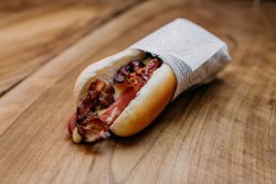 Bacon cheese dog image