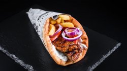 Bifteki (burger grecesc de vită și porc în pită) image