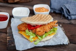 Crispy burger image