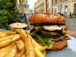 Veggie Fresh Burger & Fries image