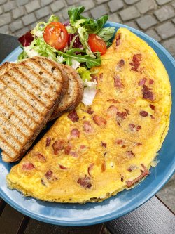 Bacon & Cheese Omelette image