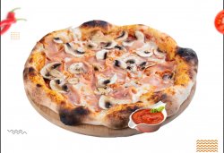 Pizza Prosciutto Funghi Italiana - Deliciul Mafiei image