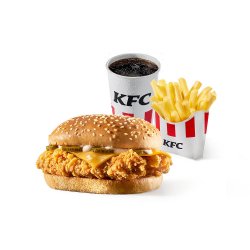 Meniu Dublu Crispy Burger image