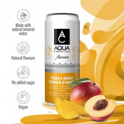 AQUA Carpatica Sparkling Flavours Mango & Peach image