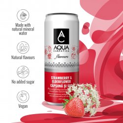 AQUA Carpatica Sparkling Flavours Strawberry & Elderflower image