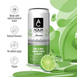 AQUA Carpatica Sparkling Flavours Lime & Mint image