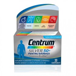 Centrum silver 50+ pentru barbati, 30 comprimate, Gsk