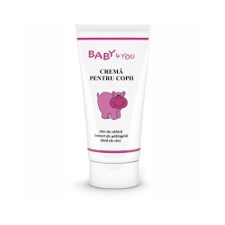 Crema Baby 4 You pentru copii cu ulei de cătină, 50 ml, Tis Farmaceutic