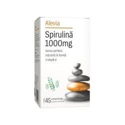 Spirulină 1000mg, 45 comprimate, Alevia