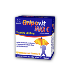 Gripovit Max C, 10 plicuri, Zdrovit