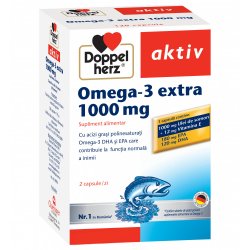 Ulei de Somon Omega 3+Vitamina E, 120 capsule, Doppelherz