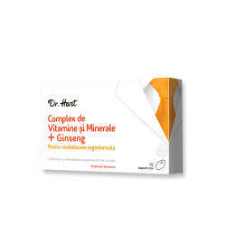 Dr.Hart Complex vitamine si minerale + ginseng 15cps moi