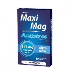 MaxiMag Antistres 375 mg, 30 comprimate, Zdrovit image