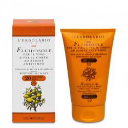 L`Erbolario Sun Fluid fata si corp cu argan SPF20 125ml
