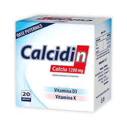 Calcidin Calciu 1200mg, 20 plicuri, Zdrovit