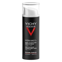 Cremă hidratantă cu efect anti-oboseală pentru față și zona ochilor Hydra Mag C, 50 ml, Vichy Homme