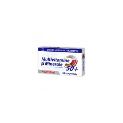 Multivitamine și Minerale cu Ginseng 50+, 56 comprimate, Zdrovit