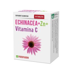 Echinacea + Zinc + Vitamina C, 30 capsule, Parapharm