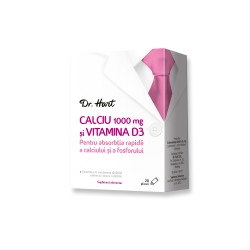 Dr.Hart Calciu Forte 1000mg+D3 20plicuri