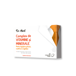 Dr.Hart Complex vitamine si minerale pentru par, piele si unghii 30cpr filmate