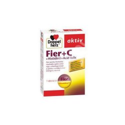 Fier Doppelherz + Vitamina C + Histidina + Acid folic, 30 tablete,..