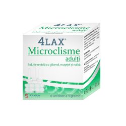 Microclisme adulti 4Lax, 6 unidoze x 9 g, Solacium Pharma