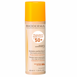 Fluid cremă pentru piele mixtă și grasă Photoderm Nude Touch SPF 50+, nuanță foarte deschisă, 40 ml, Bioderma