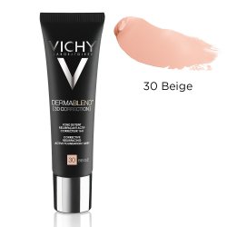 Fond de ten corector cu acțiune de nivelare 16h DermaBlend 3D Correction, Nuanța 30 Beige, 30 ml, Vichy