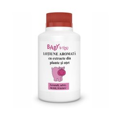 Loțiune aromată cu extracte din plante și oțet Baby 4 You, 100 ml, Tis Farmaceutic