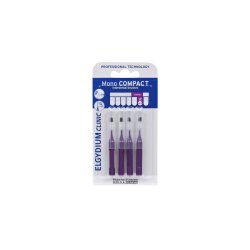Periute interdentare Mono Compact Purple, 4 bucati, Elgydium