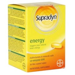 Supradyn Energy cu Coenzima Q10, 30 comprimate, Bayer