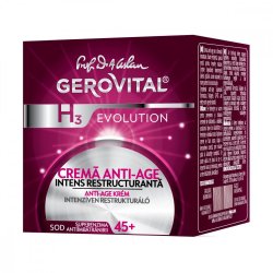 Cremă anti-age intens restructurantă 45 Gerovital H3 Evolution, 50 ml, Farmec