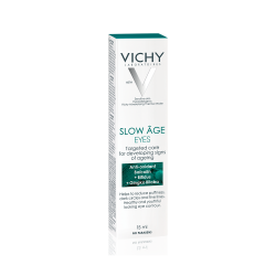 Cremă contur ochi pentru corectarea semnelor de îmbătrânire în curs de formare Slow Âge, 15 ml, Vichy